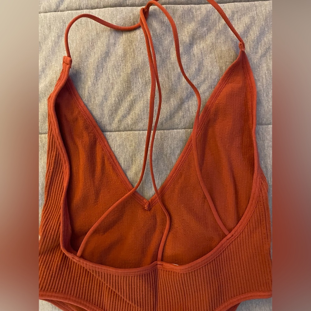 High cut V neck bodysuit xs - Picture 8 of 9